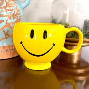 Vintage Teleflora Smiley Face Ceramic Mug